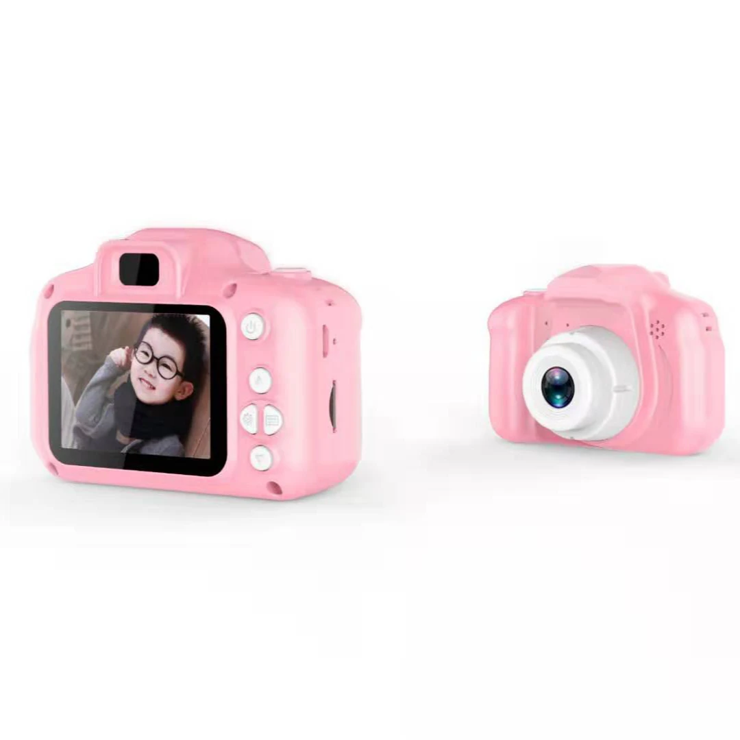 Toys Outdoor Photography 2 Inch HD Screen Chargeable Mini Cartoon Cute Kids Digital Video Camera For Child Birthday Gift