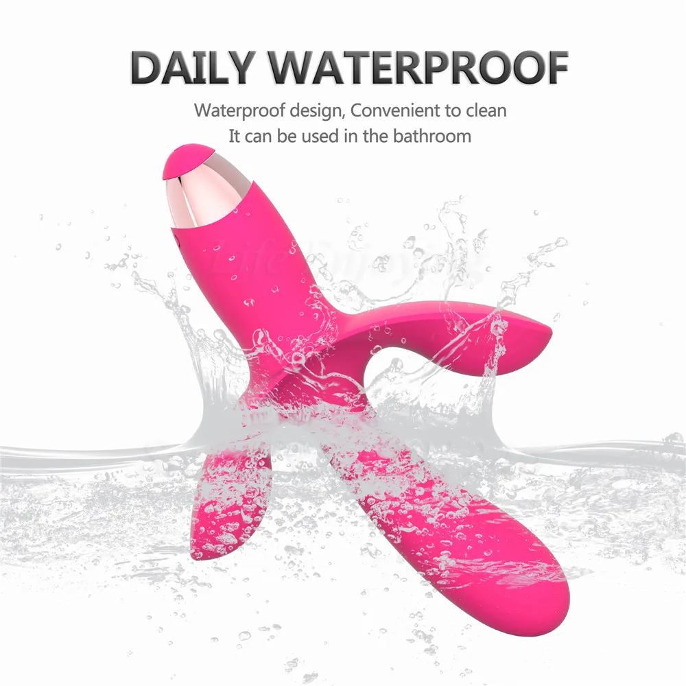 Rechargeable Silicone G-spot Rabbit Vibrator For Women Clitoris Stimulation Waterproof Dildo Vibrator Clit With 3 Motor