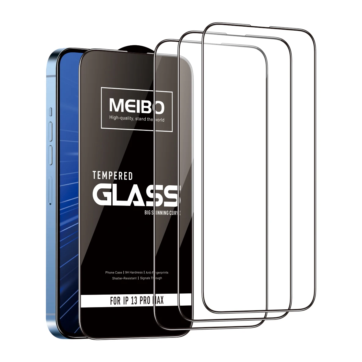 Защитная пленка для экрана iPhone 13 1 2 упаковки 3D полноразмерная из закаленного стекла премиум-класса 9H