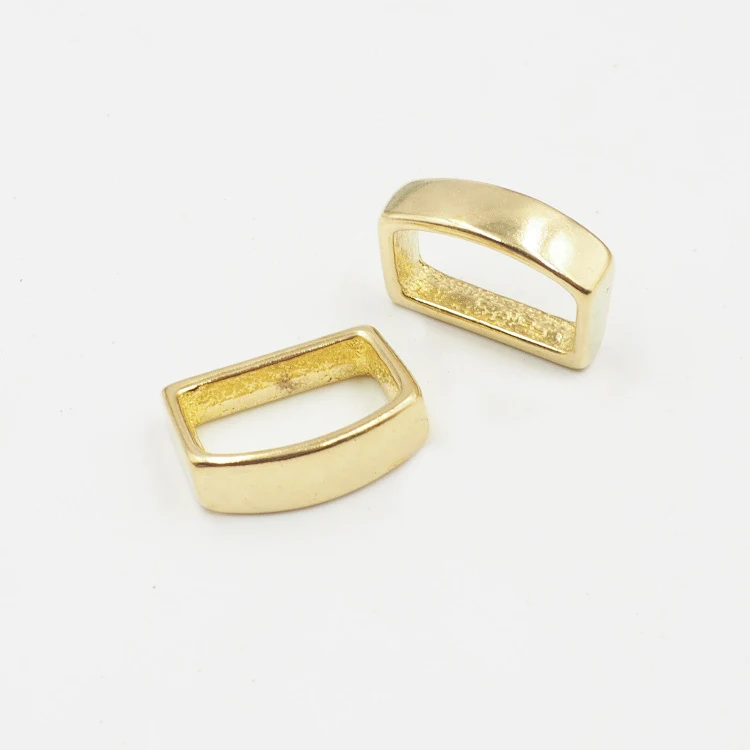 wholesales flexible MOQ solid brass belt keeper leather loop clips