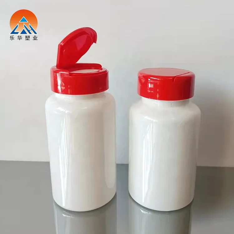 Factory price round plastic 100cc PET medicine pill capsule bottles with screw cap