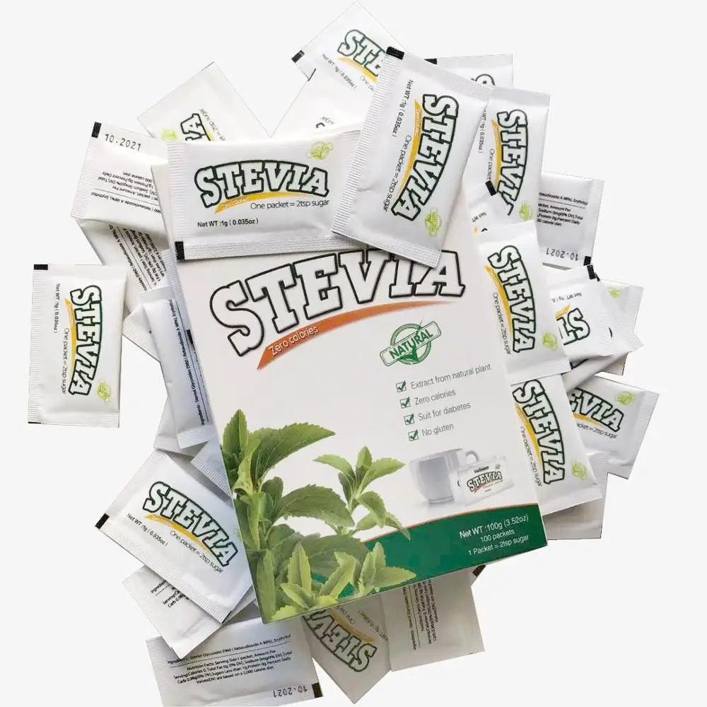  Высококачественный подсластитель stevia packet/Саше оптом для кофе или