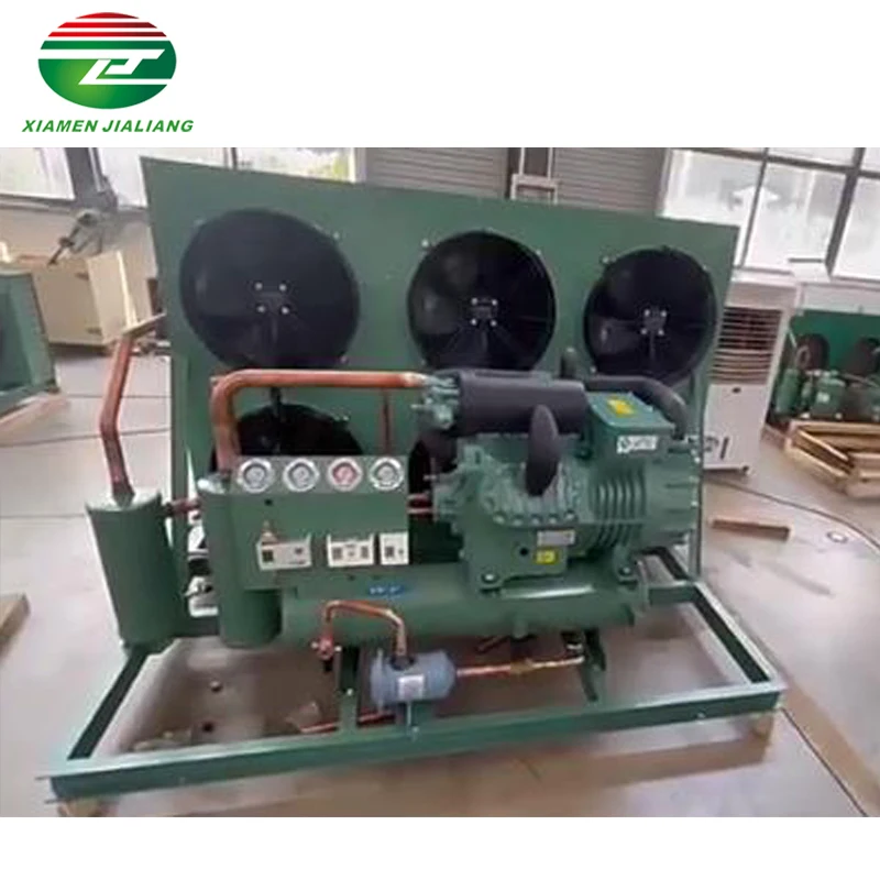 Jialiang Semi-Hermetic Compressor Units Easy To Install Condensing Units Cold Storage Air Condenser