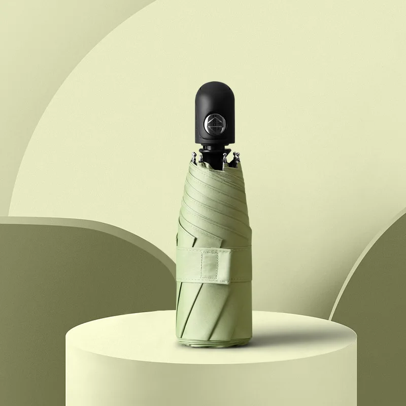 customized wholesale top grade windproof travel rain Automatic Open and close Sun black coat auto Mini 5 Folding Umbrella