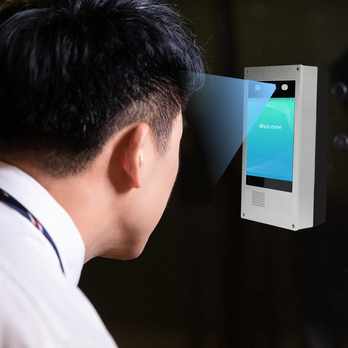 Industry Face-based Door Controller  Access Control with Face Recognition Touch  Screen SIP IP Outdoor intercom Station