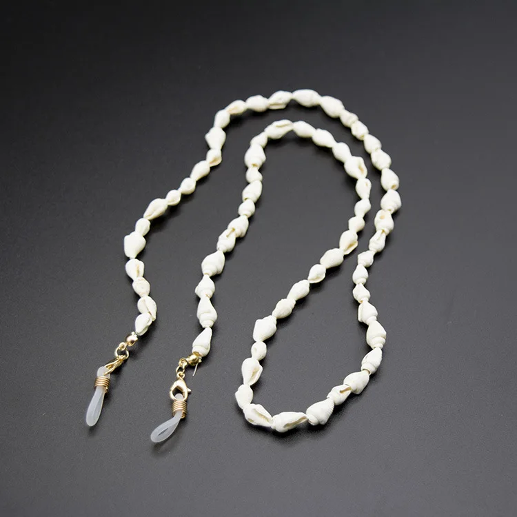 Fashion Womens Reading Glasses Chain Black Shell Sunglasses Holder Neck Strap Rope Ornaments Necklace Accessories