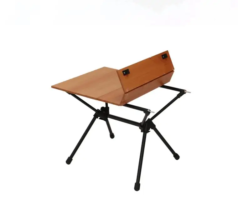 Outdoor  Folding Camp Picnic Aluminum Alloy Wood Table Lightweight Beech Camping Tables for travel CNLF