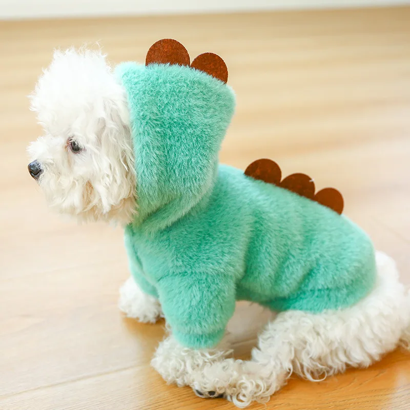 High Quality Fall Winter Dog Clothes Pet Dragon Hoodie Teddy Pet Cat Hoodie