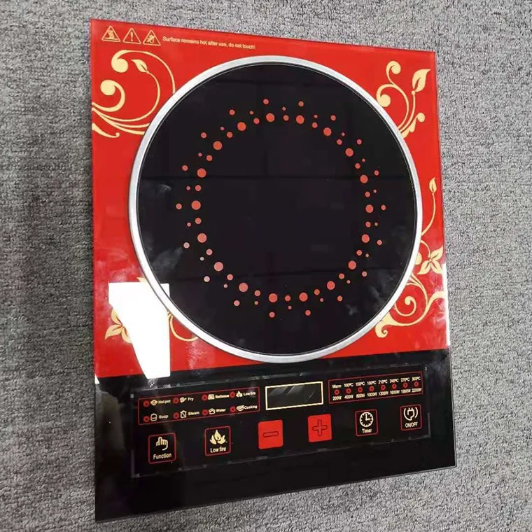 Hot sales wholesale 2200W Induction Cooker Plates Induction Hob Commercial Crystal Plates Induction Cooktop Cooker Electric