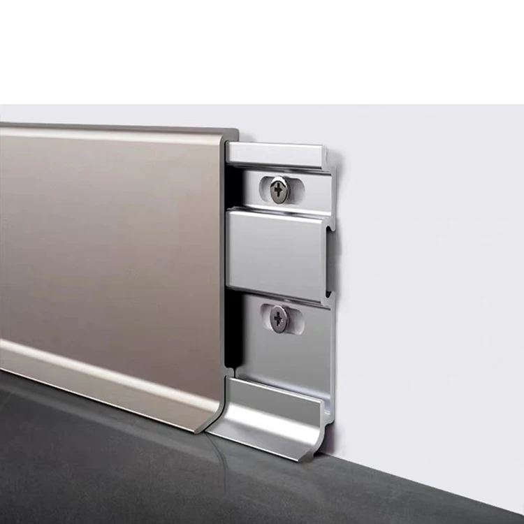 Wholesale Flooring Accessories Aluminum Alloy Skirting Board for Home and Hotel