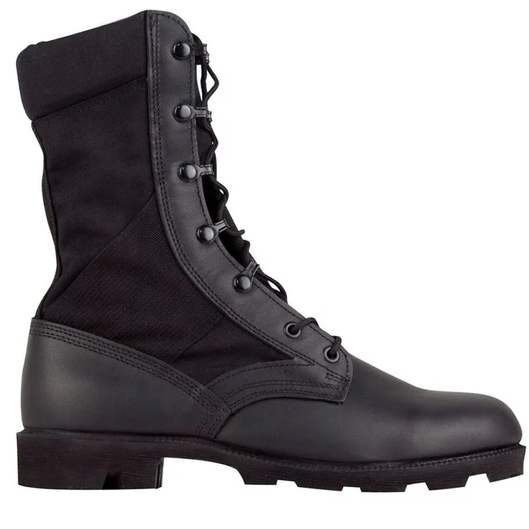 Hot Weather Black Liberty Jungle Boot Outdoor Boots With Panama Rubber Outsole