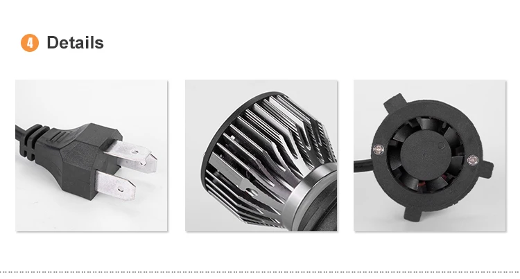 Auto Lighting System 8000LM 9006 Fanless Led Head Lamp, Led H4 H11 9005 Faros Led K2 Car H7 H4 Led