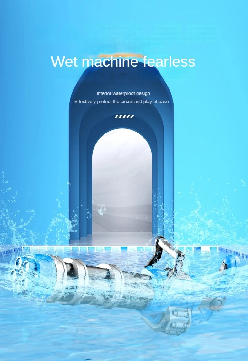 Hot Sale Automatic Kids Outdoor Toy Electric Squirt Gatling Water Gun Summer Party Toys