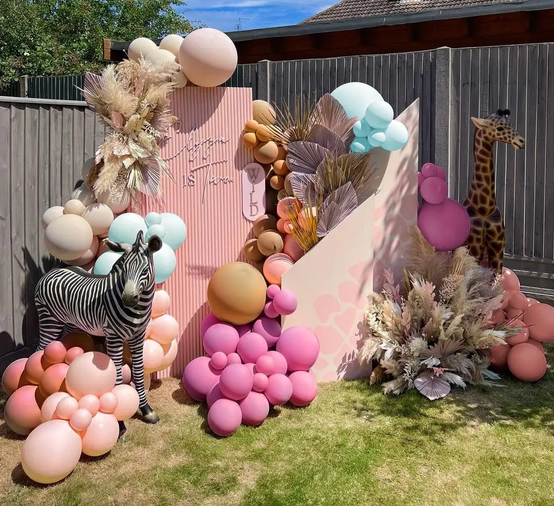 Dusty Pink Balloon Garland Boho Balloons Pastel Balloon Arch Kit Latex For Bridal Shower Girl Birthday Party Decorations