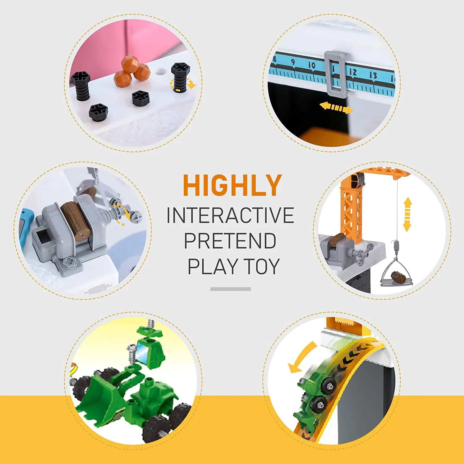 Simulation Children 54 pcs with Child Engineering Car Disassembly Repair Suit Play House Toy