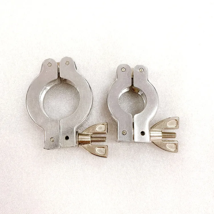 Flange Clamp Aluminum Vacuum Fittings KF16 KF25 KF40 KF50 Wing Nut Clamp for Vacuum Pipe