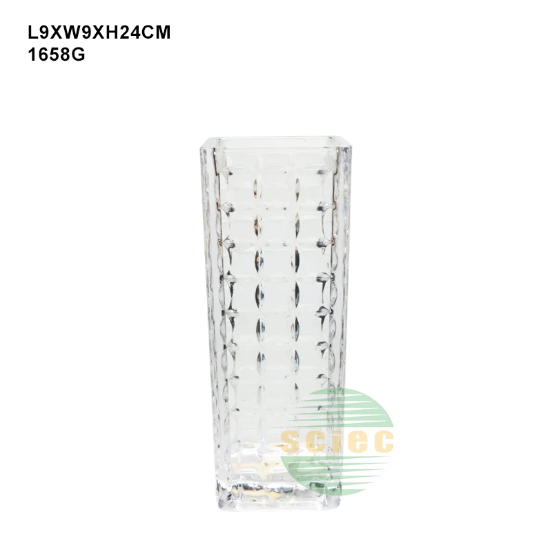 Высококачественная стеклянная ваза для домашнего декора, ваза из белого стекла для праздничного использования, ваза из бытового стекла