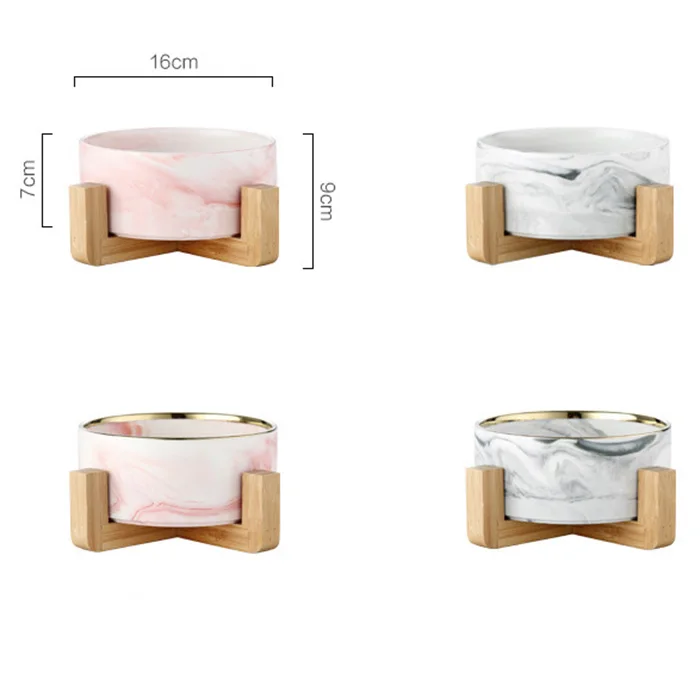 Большая Керамическая Салатница с мраморным дизайном в скандинавском стиле