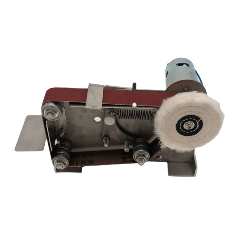 Electric Belt Sander Polishing-Grinding Sharpener Adjustable DIY Power Sanding Machine Cutter Edges Mini Bench Belt Grinder