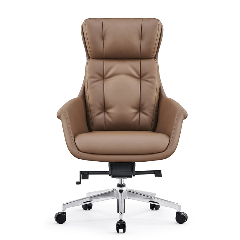 Luxury leather office chair with real leather chair office for racing style ergonomic luxury modern office chair