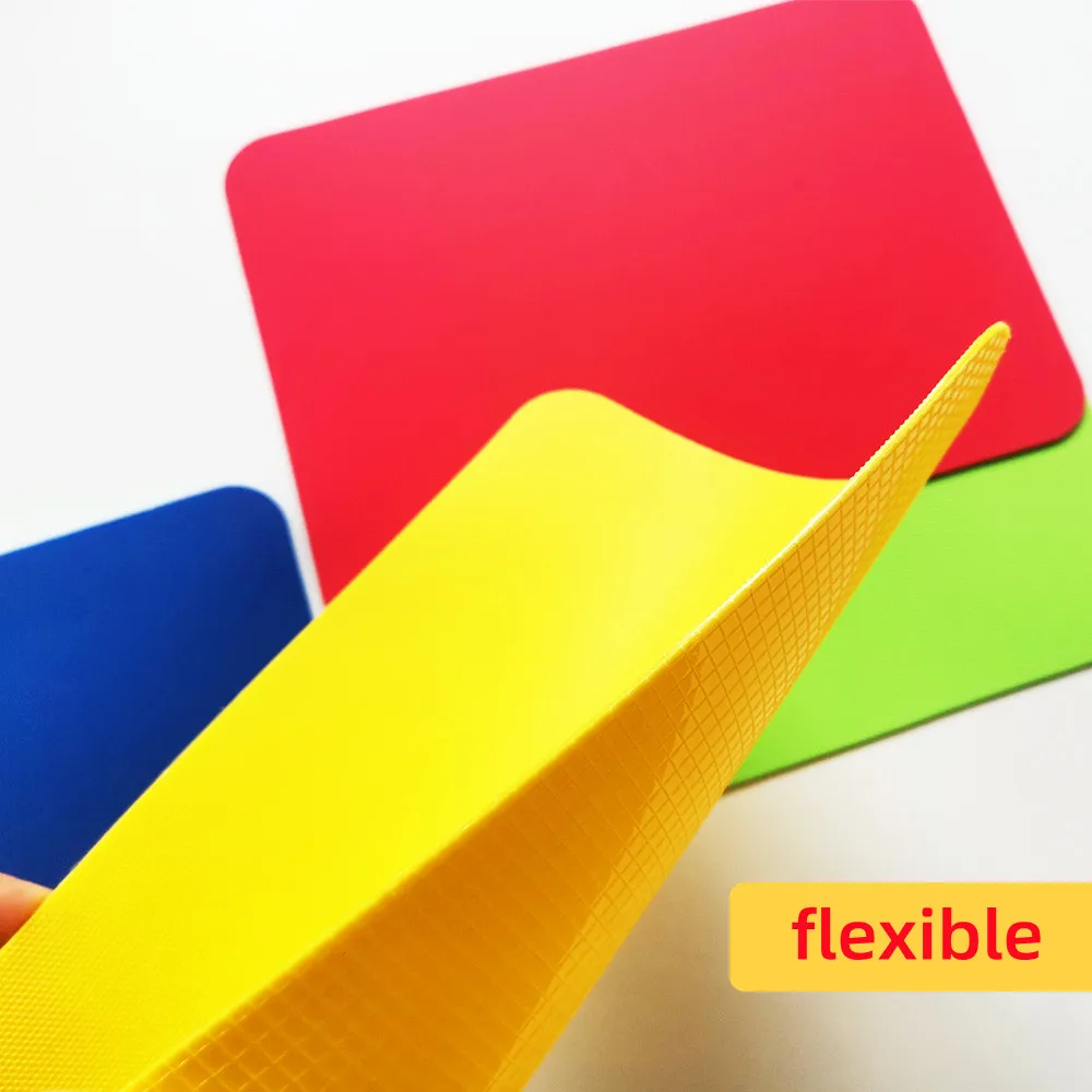 Wholesale Professional Non Slip Flexible 4pcs/Set Plastic Cutting Board Set