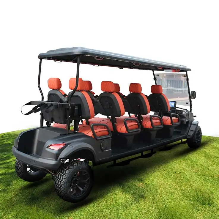 Hot Sale 6 Seater 72V Buggy AC Motor 5kw off Road Electric Golf Carts 2 4 6 8 Seater Sightseeing Golf Carts with Lithium Battery