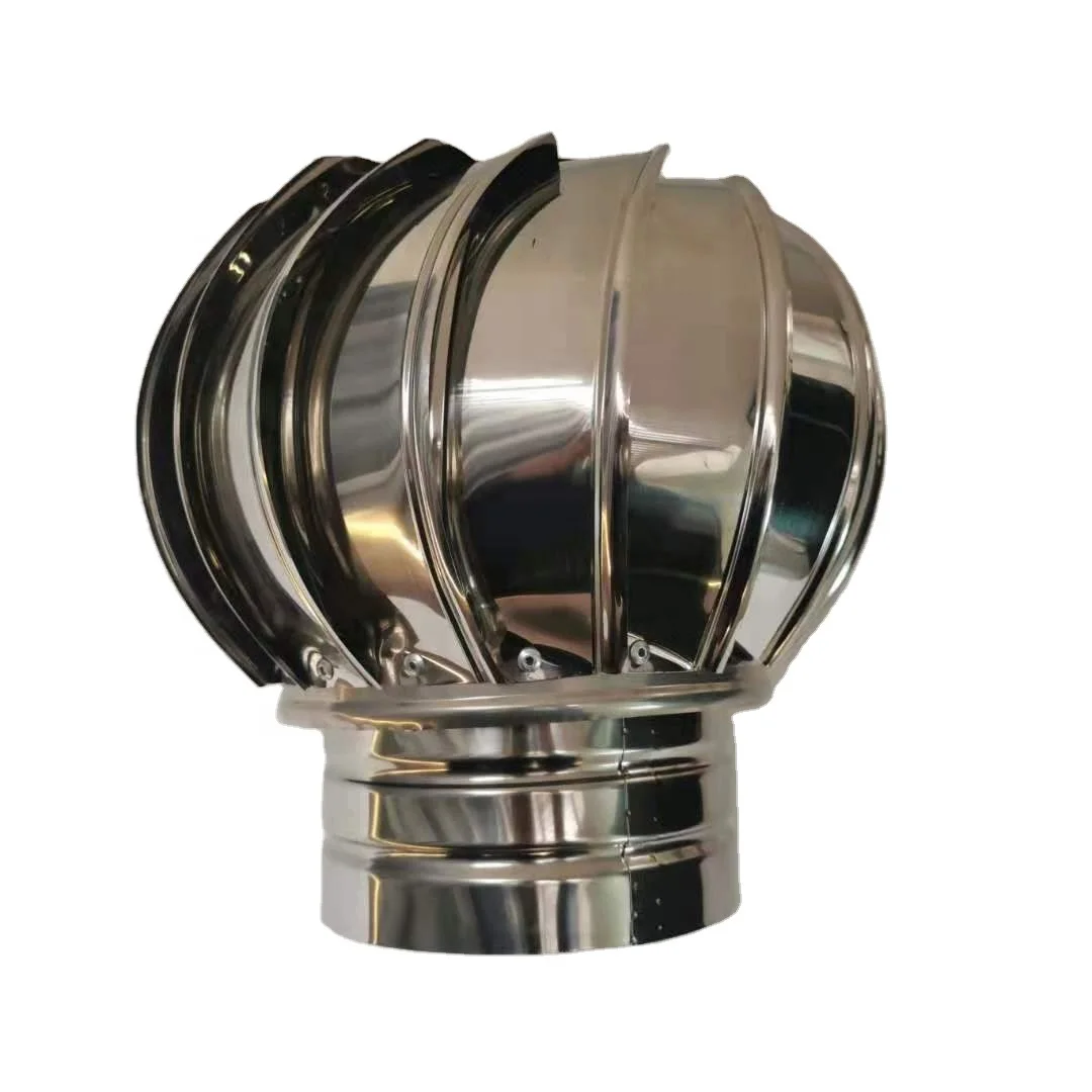 Турбовентиляционный вентилятор для крыши из нержавеющей стали 304, неэлектрифицированный дымоход от производителя