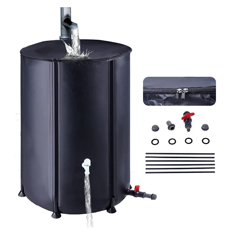 Водонепроницаемая ПВХ Брезентовая бочка для дождевой воды 100L-1000L декоративная Оросительная Система крышка от 200L 250L 500L 700L 1000L