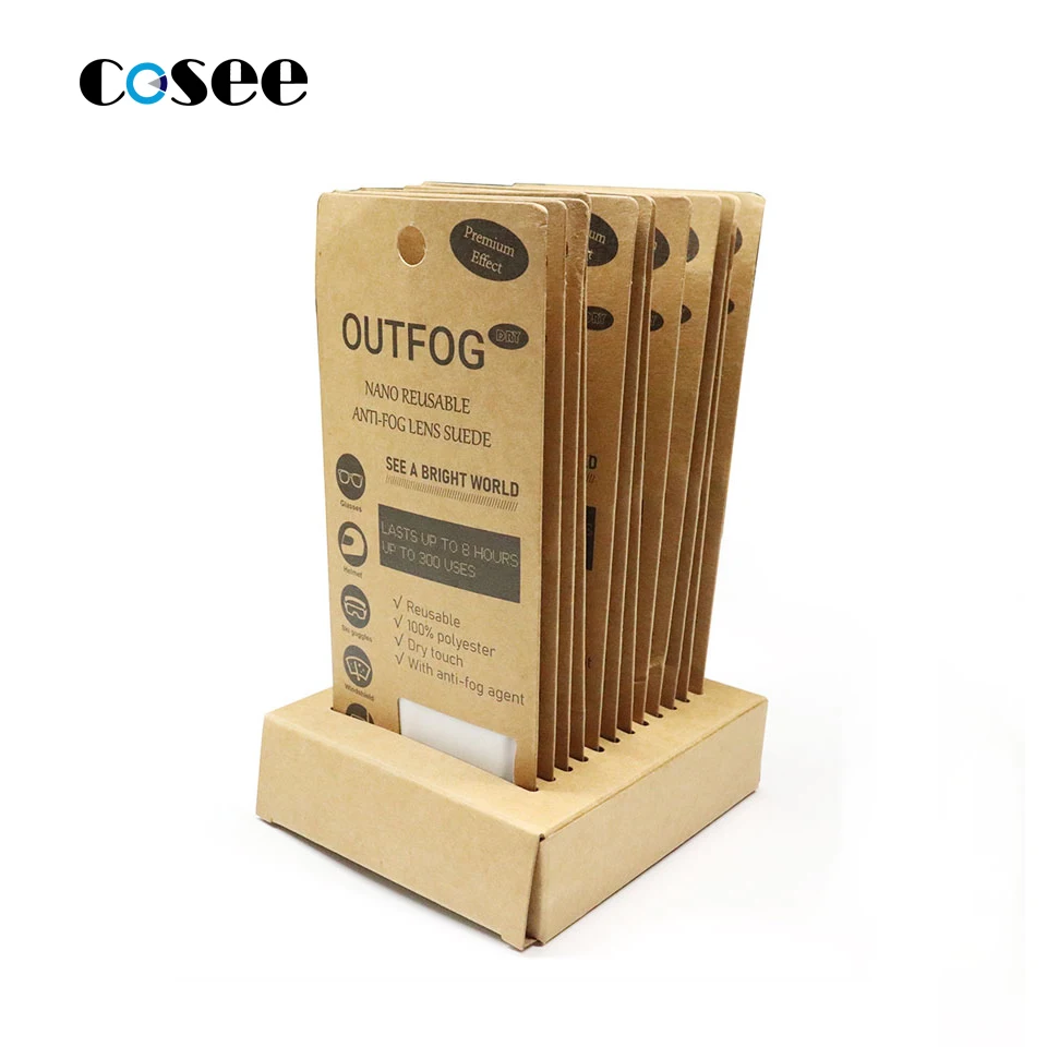 COSEE Reusable Dry Nano Anti Fog Wiping Cloth for Eye Glasses, Helmet, Mirror, Camera Lens Cleaning