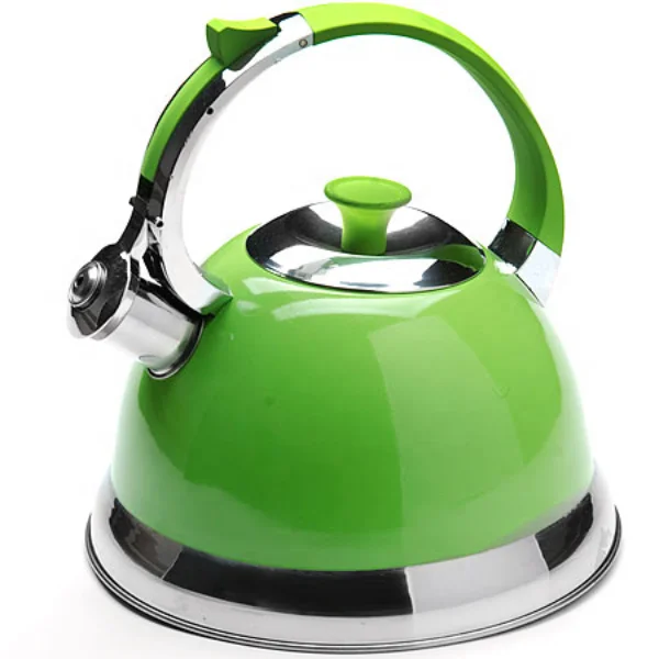 2.5L Auto Handle Stainless Steel Whistling Tea Kettle Water Kettle Amazon Hot Selling Tea Pot For Stove Top