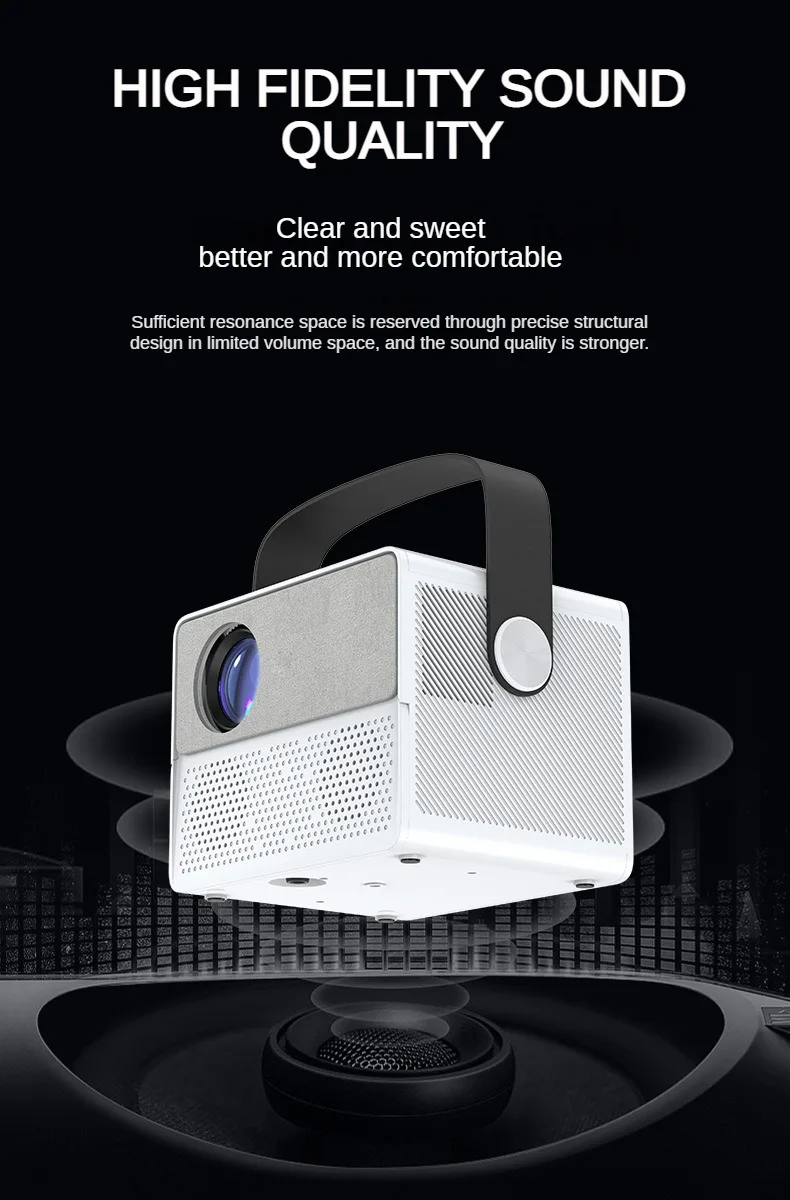 YUNDOO Mini Projector CY305 Dlp 1080p Smart Android Wifi Bt Quad Core Mobile Phone Projector For Home Theater/outdoor/meeting
