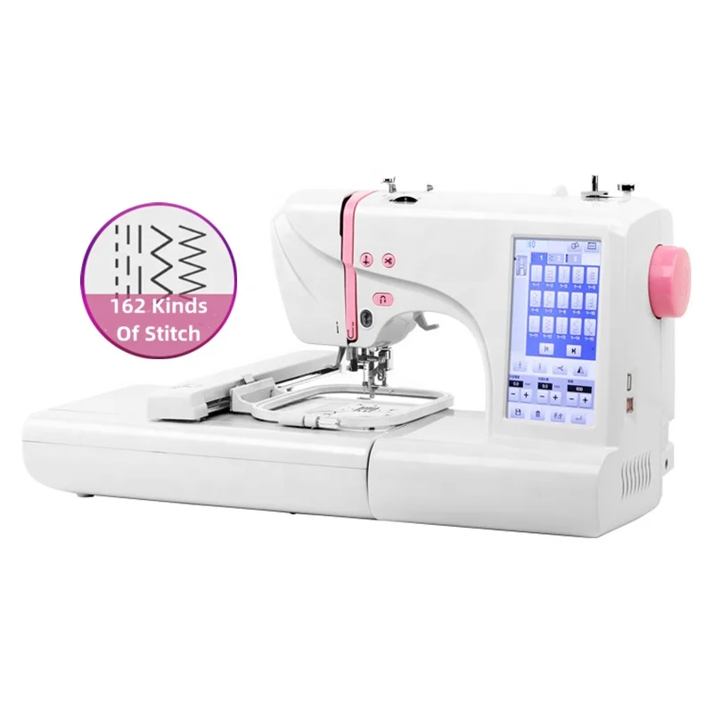 China Factory Mini Computer Embroidery Machine DST Pattern Format Manual EM-1010 Hand Computerized Embroidery Machine Multiple