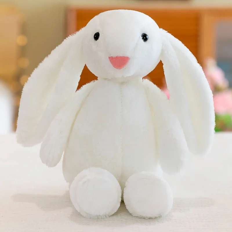 Factory Wholesale Unisex Soft Rabbit Stuffed Doll Long Ears Bunny Plush Toys for Claw Machine