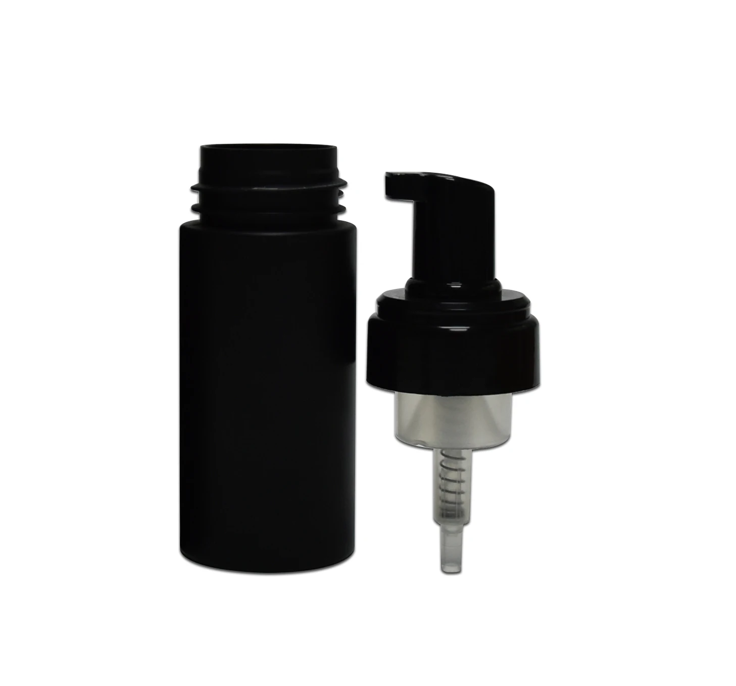 Cosmetic Packaging Container Hand Wash Soap Facial Cleanser Plastic 200ml Black PET Packaging Foam Pump Bottle Lotion Bottle