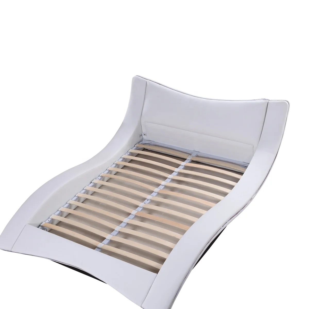 latest design bed synthetic leather bedroom furniture led light beds bedroom furniture bed king size luxury wooden