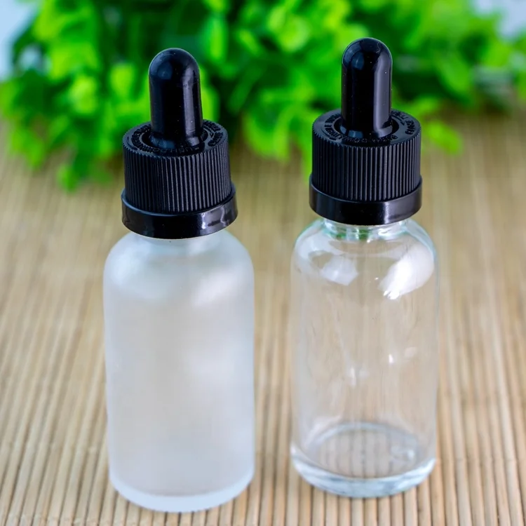 Оптовая продажа пустой 1 унц. стеклянная бутылка для капельницы многоразовые капельницы бутылки для химии лабораторные химикаты