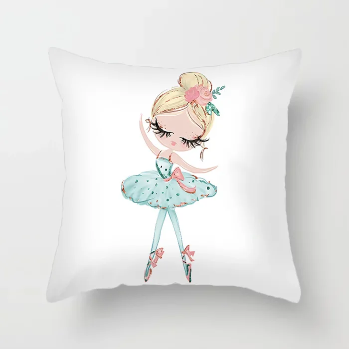 2023 New Prevent dirt pillow cover bed cover pillows home decor Home Hotel  Minimalist Comic Ballet pillow cover