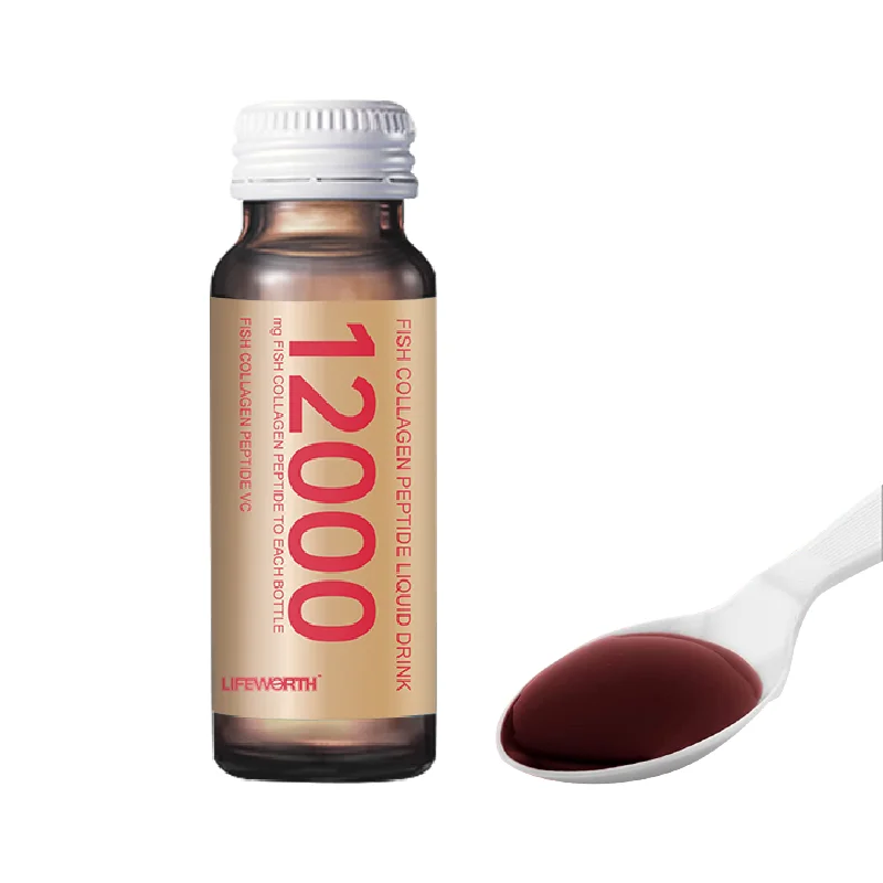 Lifeworth Private Label Vegan Bird Nest Collagen Drinking Skin Whitening Collagen Peptide Drinking Liquid For Skin Lightening