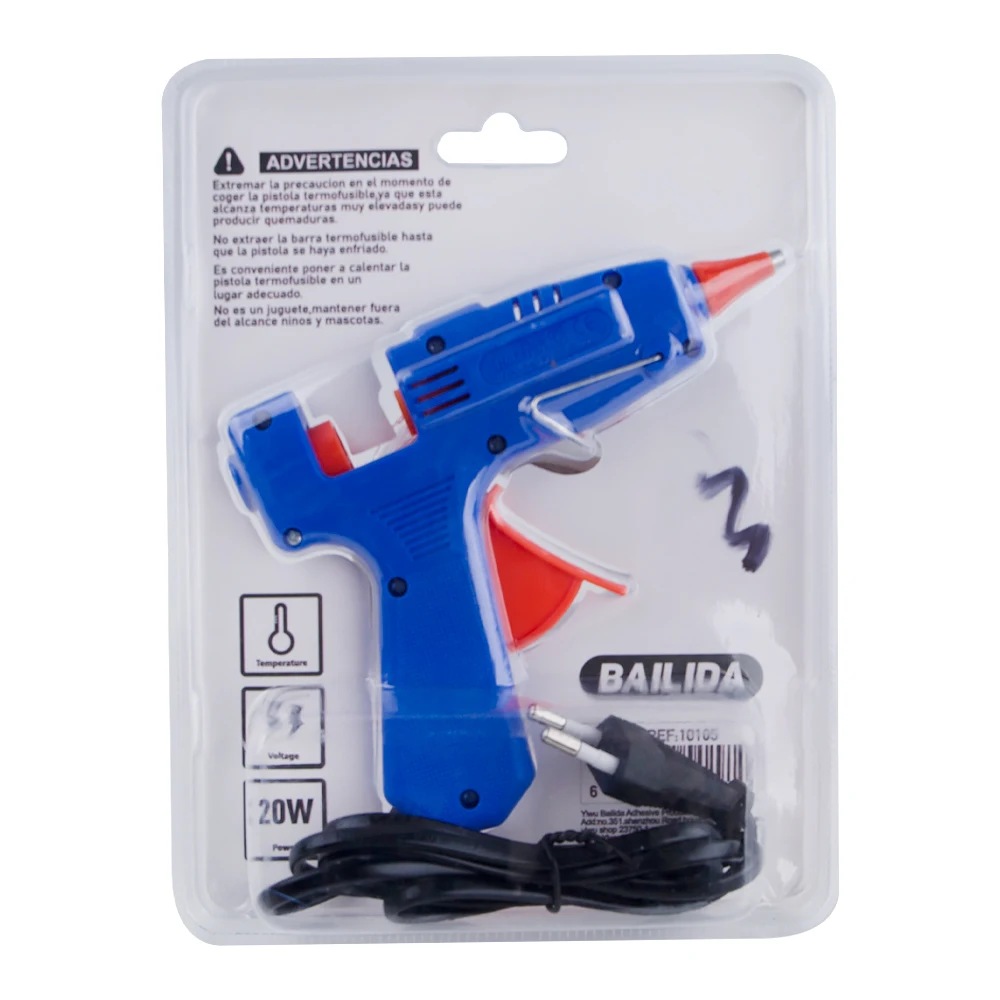 Bailida China Manufacturer Customized Wholesale Adhesion Office Plastic Hot-Melt Glue Guns