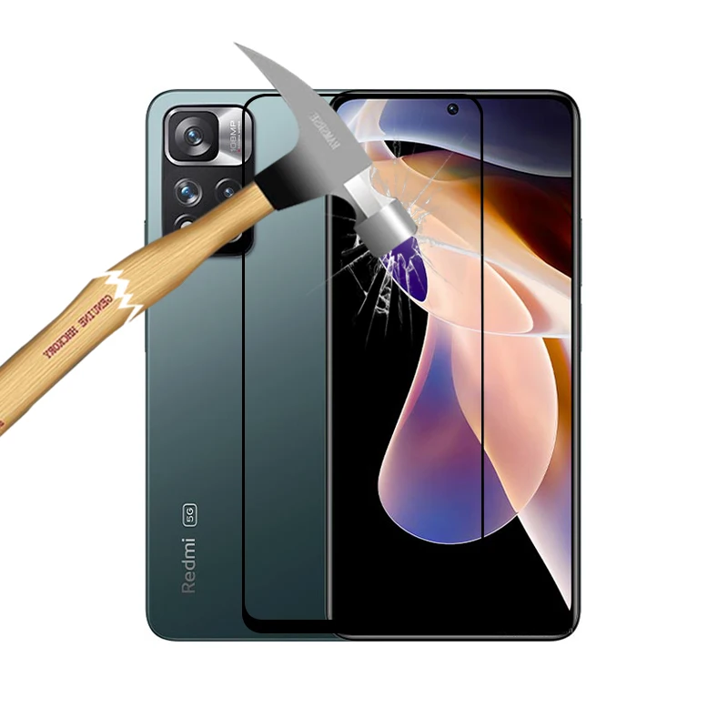 Полностью наклеиваемая поверхность 9D Защитное стекло для экрана Xiaomi Redmi Примечание 11 Pro плюс защитная пленка из закаленного стекла с полным