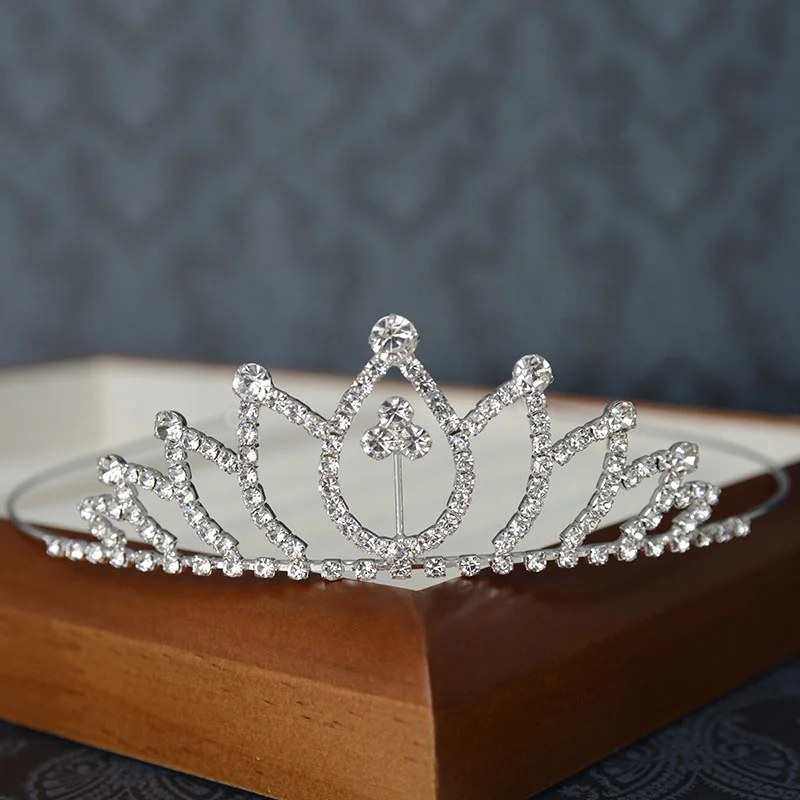 Wholesale bride Princess Wholesale Pageant Shiny Rhinestone Tiara  Crown  For Wedding Hair Accessories