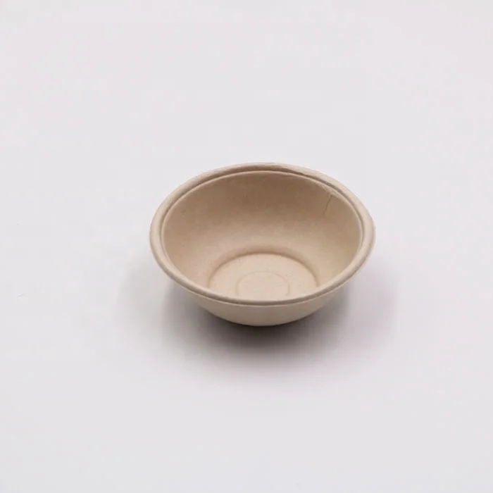 disposable biodegradable bamboo fiber pulp bowl