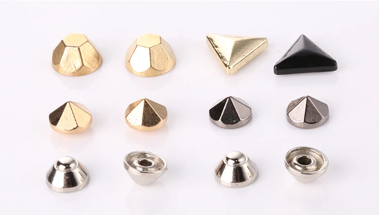 wholesale in stock garment metal brass silver custom spike rivet for shoe repair