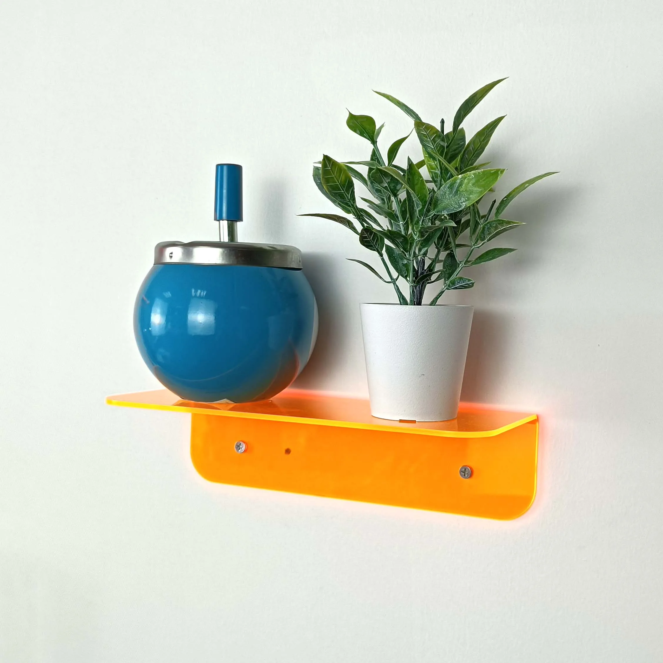 Небольшая акриловая плавающий настенная полка, гибкое применение стены пространство, 9 дюймов дисплей полки