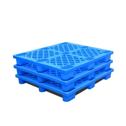 Plastic Pallets Light Plastic Pallet 1200*1100MM HDPE Blue Color 4-Way Plastic Pallet Warehouse Cargo Transfer Stackable OEM Pallet Plastic Pallet Prices