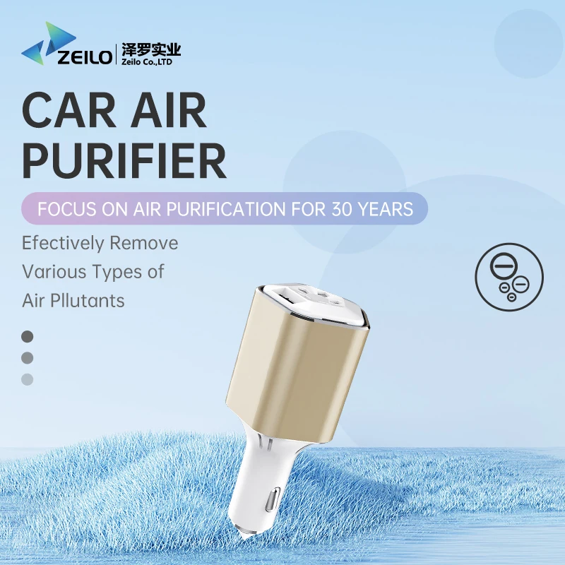 N ew material 86-3 Car Air Purifier Charger Car anion air purifier
