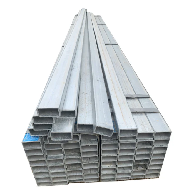 hot rolling carbon steel China supplies Q195 mild steel galvanized square pipe/rectangular hollow steel pipe