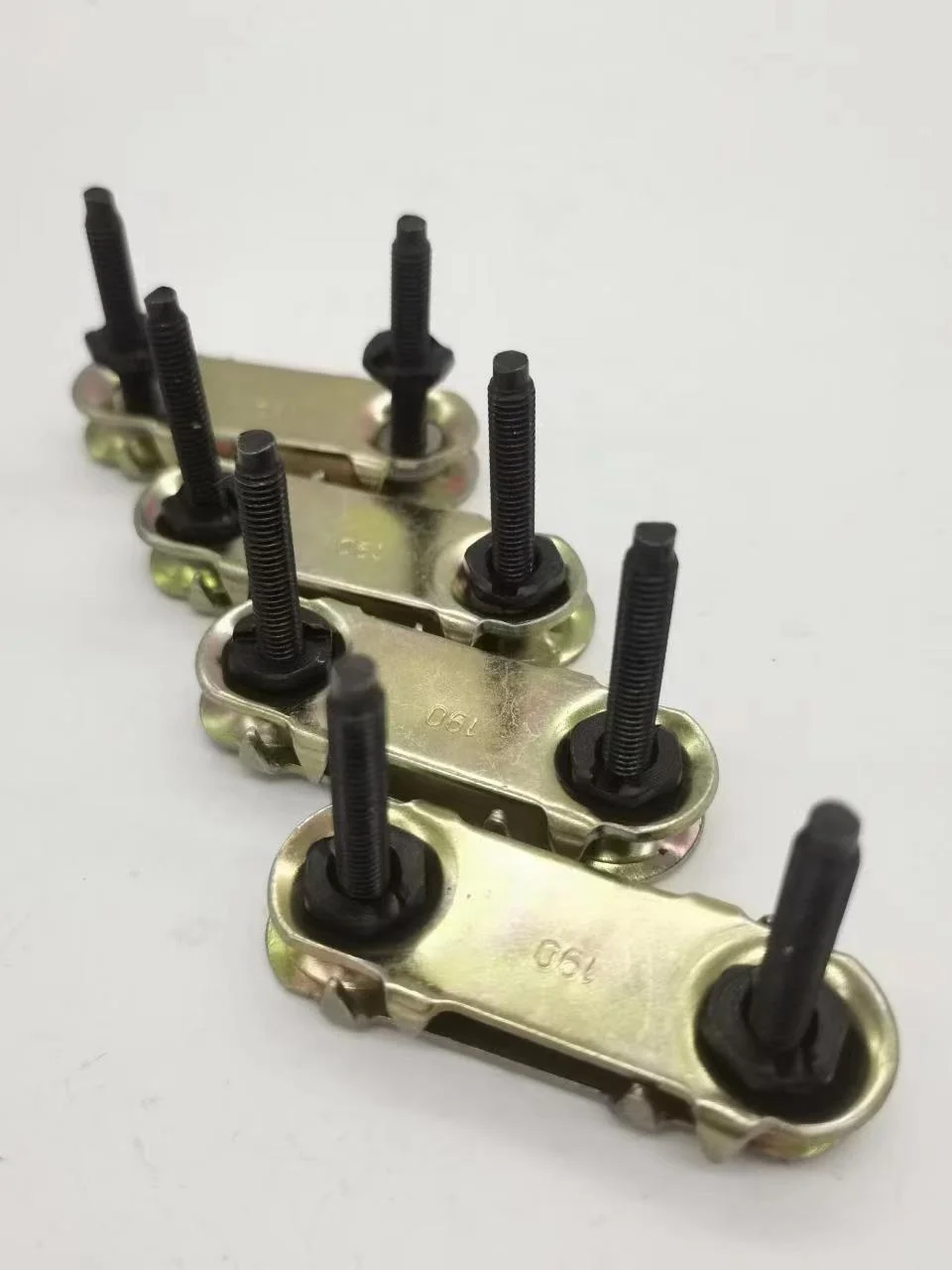 black belt screw fastener for conveyor belt repair