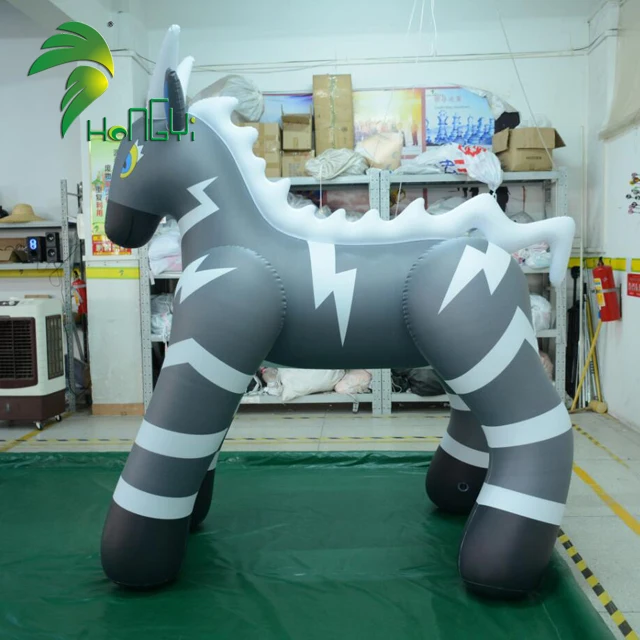 Hot selling custom Inflatable  Sexy Animal model inflatable PVC Zebra inflatable