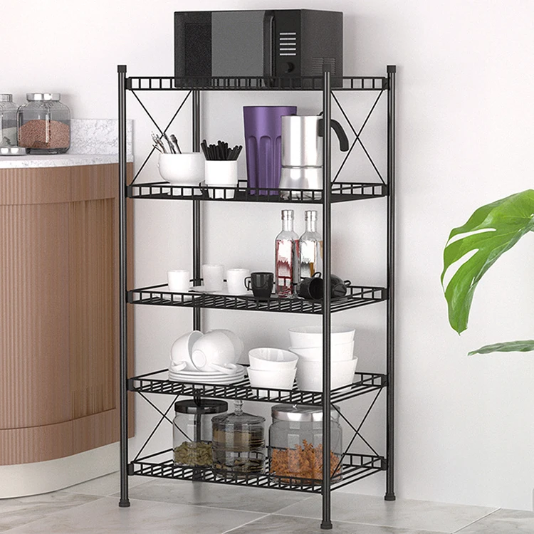 SANIPRO Multipurpose Bathroom Balcony Shelving Carbon Steel Rack Metal Wire Shelf Kitchen Storage Holders for Organizer